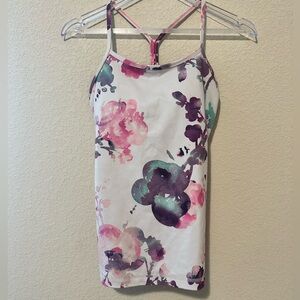 Lululemon Blurred Blossoms Floral Power Y Tank Top 4